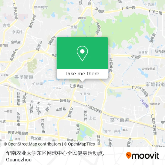 华南农业大学东区网球中心全民健身活动点 map