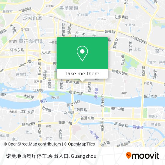 诺曼地西餐厅停车场-出入口 map