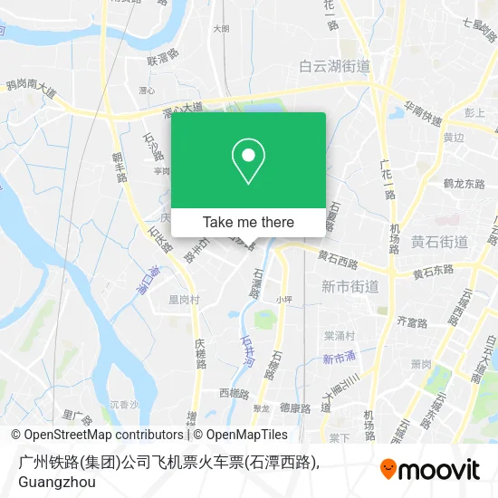 广州铁路(集团)公司飞机票火车票(石潭西路) map