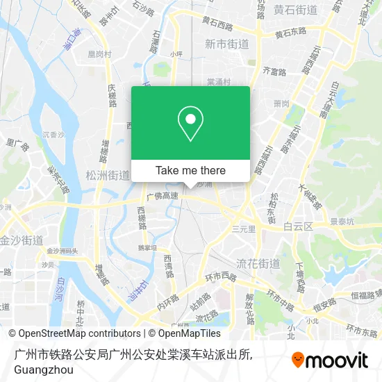 广州市铁路公安局广州公安处棠溪车站派出所 map