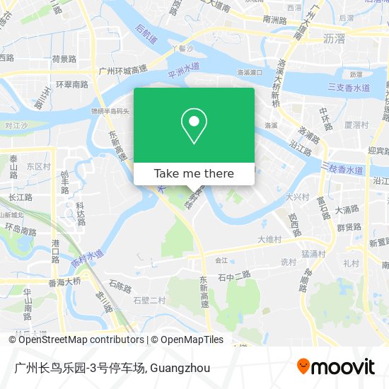 广州长鸟乐园-3号停车场 map