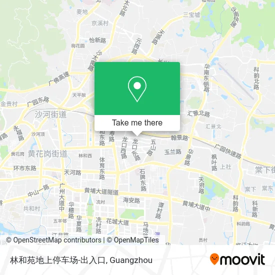 林和苑地上停车场-出入口 map