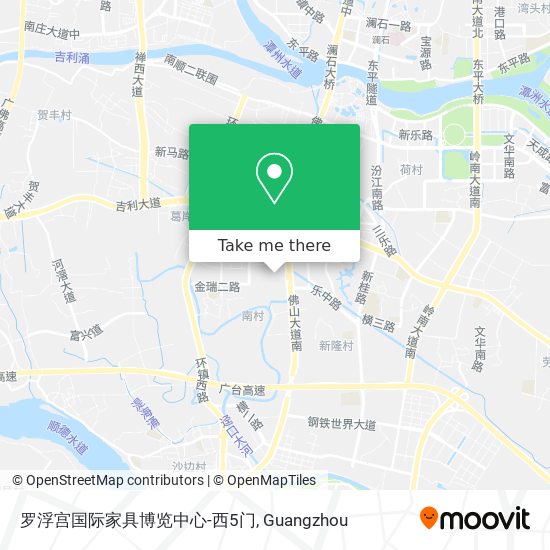 罗浮宫国际家具博览中心-西5门 map