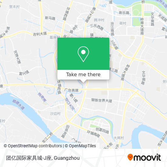 团亿国际家具城-J座 map