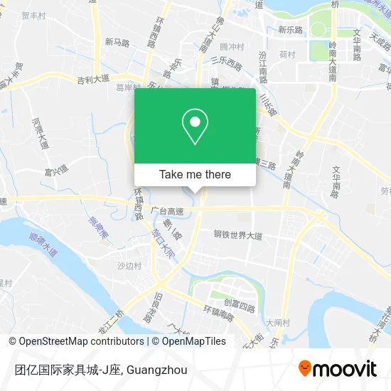 团亿国际家具城-J座 map