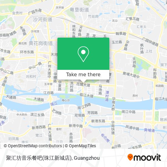 聚汇坊音乐餐吧(珠江新城店) map
