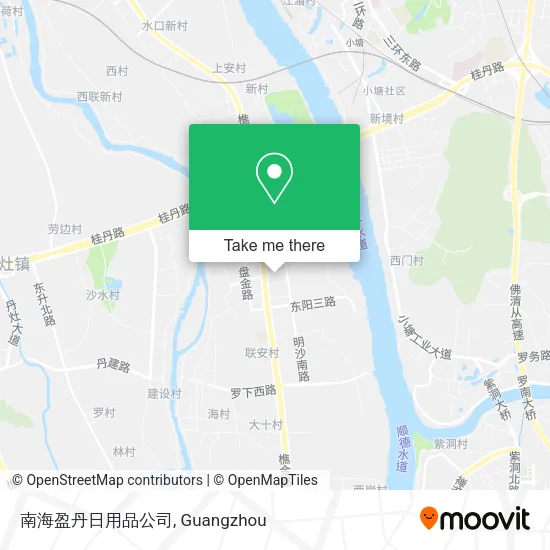 南海盈丹日用品公司 map