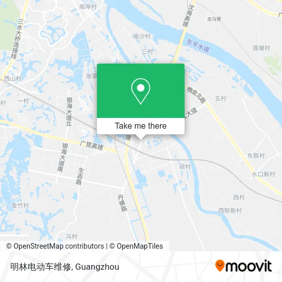 明林电动车维修 map