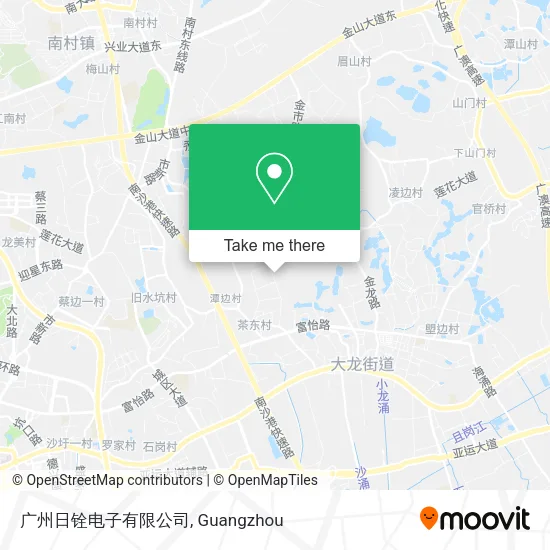 广州日铨电子有限公司 map
