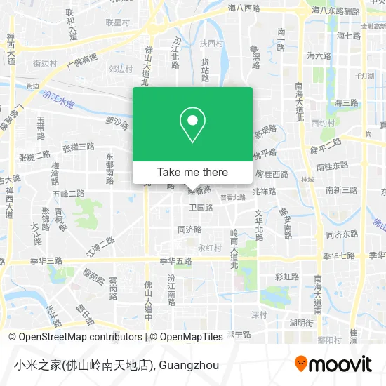 小米之家(佛山岭南天地店) map