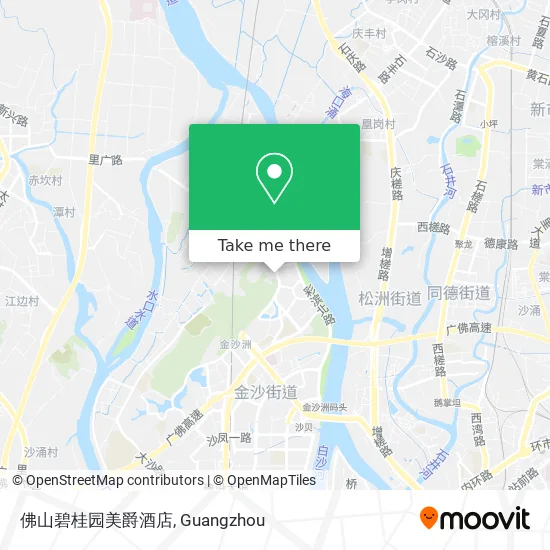 佛山碧桂园美爵酒店 map