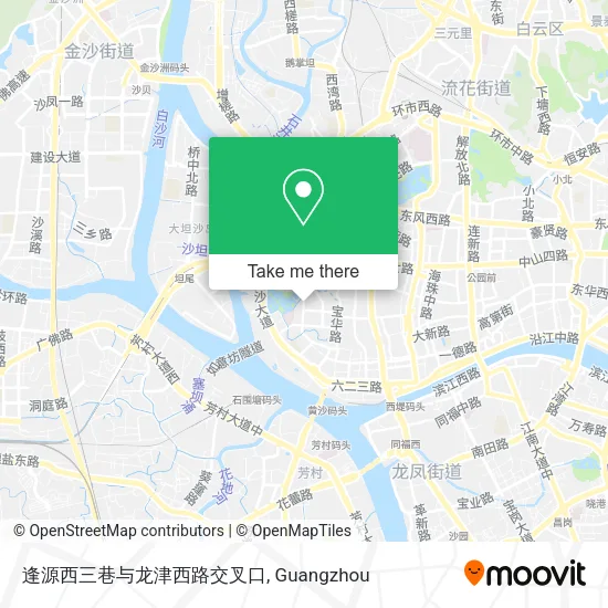 逢源西三巷与龙津西路交叉口 map