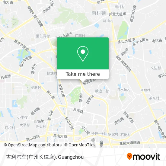 吉利汽车(广州长谭店) map