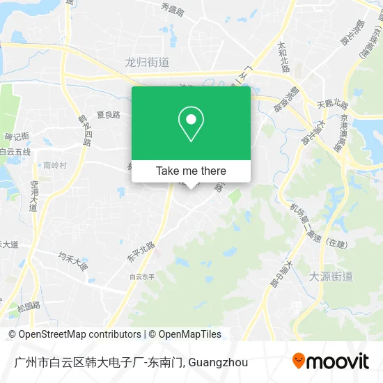 广州市白云区韩大电子厂-东南门 map
