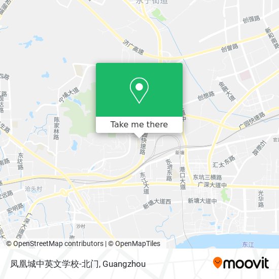 凤凰城中英文学校-北门 map
