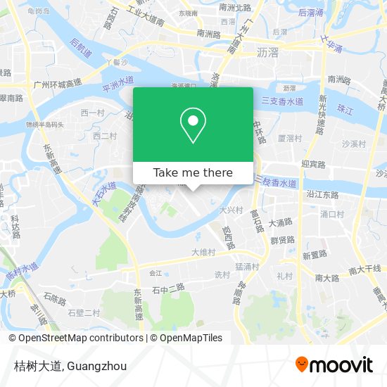 桔树大道 map
