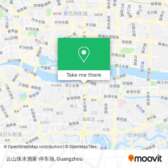 云山珠水酒家-停车场 map