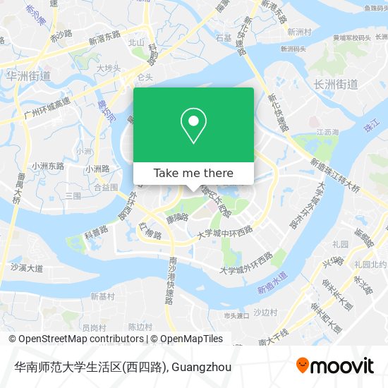 华南师范大学生活区(西四路) map
