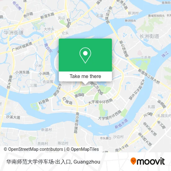 华南师范大学停车场-出入口 map