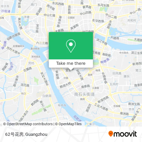 How To Get To 62号花房in 沙园街道by Metro Or Bus