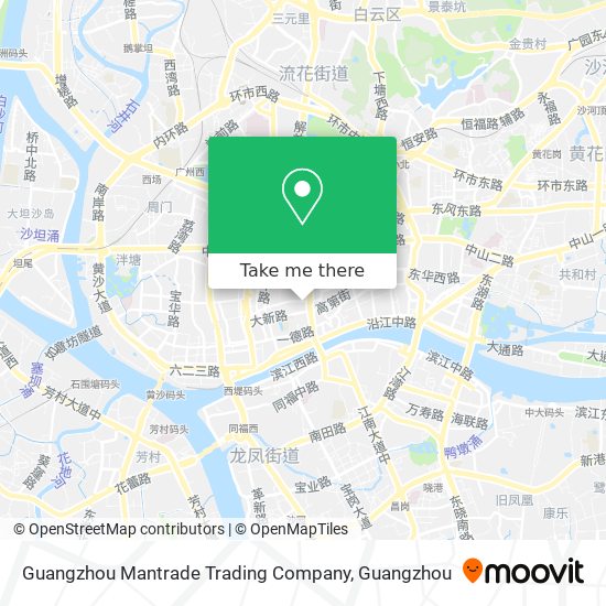 Guangzhou Mantrade Trading Company map