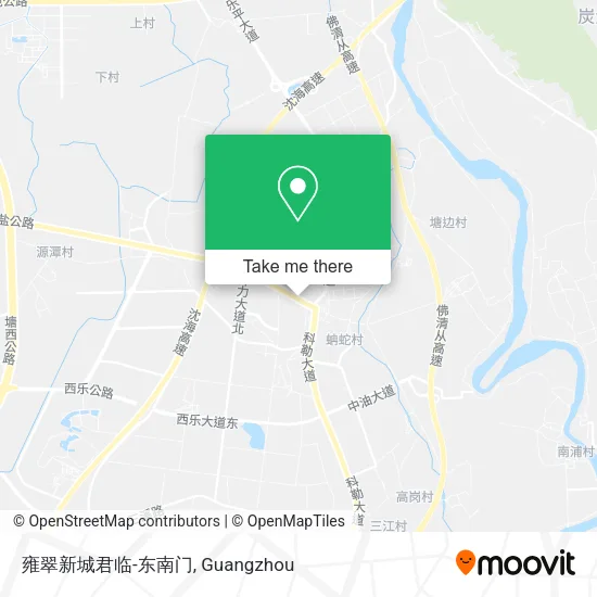 雍翠新城君临-东南门 map