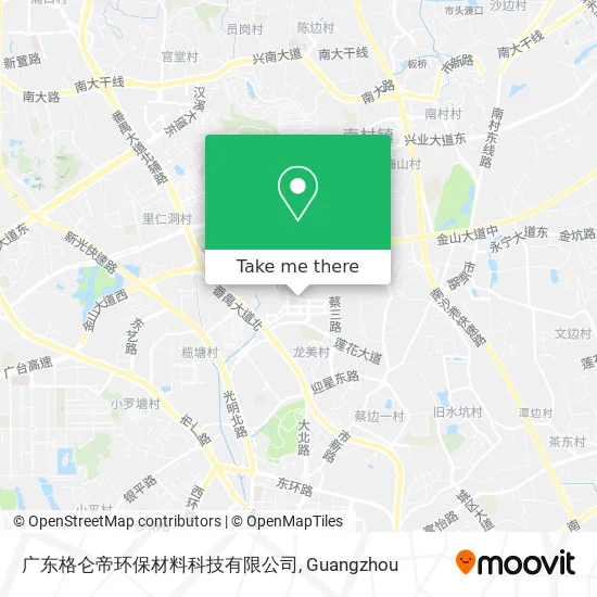 广东格仑帝环保材料科技有限公司 map