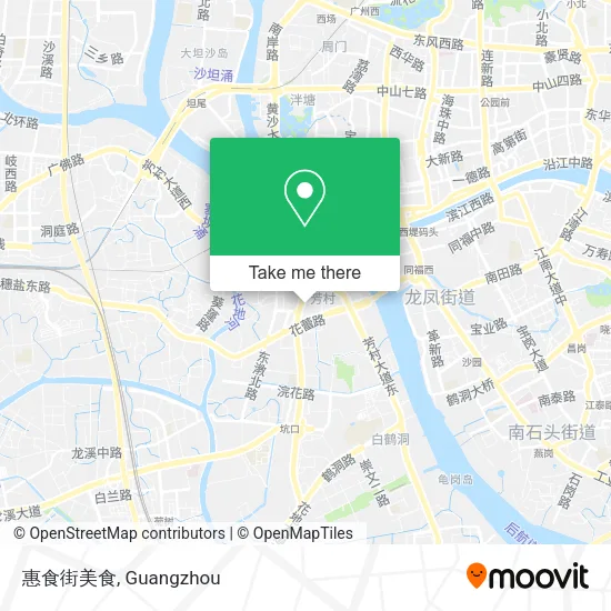 惠食街美食 map