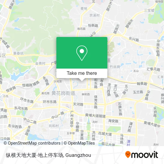 纵横天地大厦-地上停车场 map