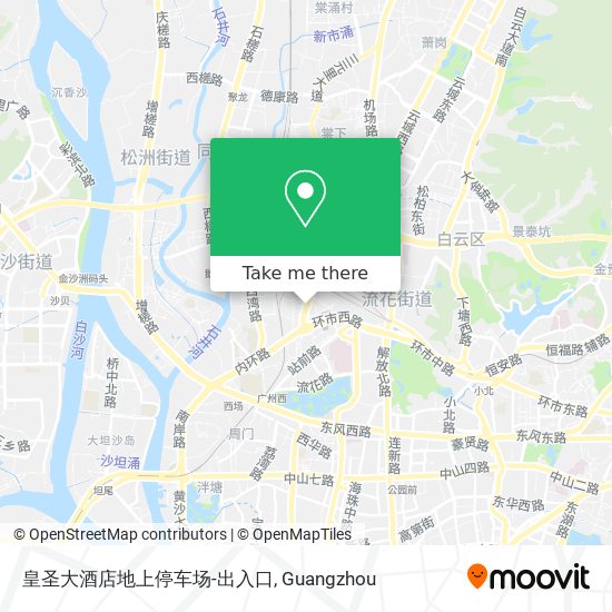 皇圣大酒店地上停车场-出入口 map