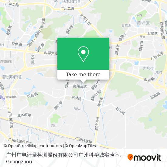 广州广电计量检测股份有限公司广州科学城实验室 map