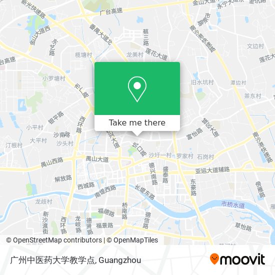 广州中医药大学教学点 map