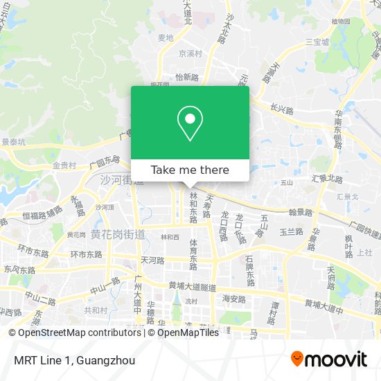 MRT Line 1 map