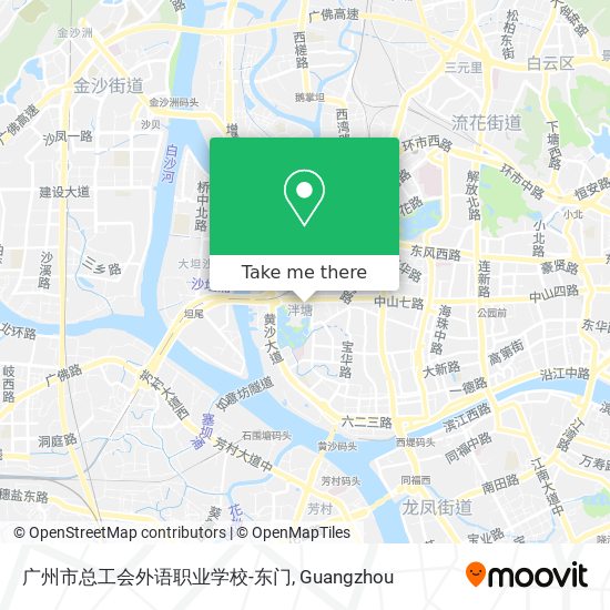 广州市总工会外语职业学校-东门 map