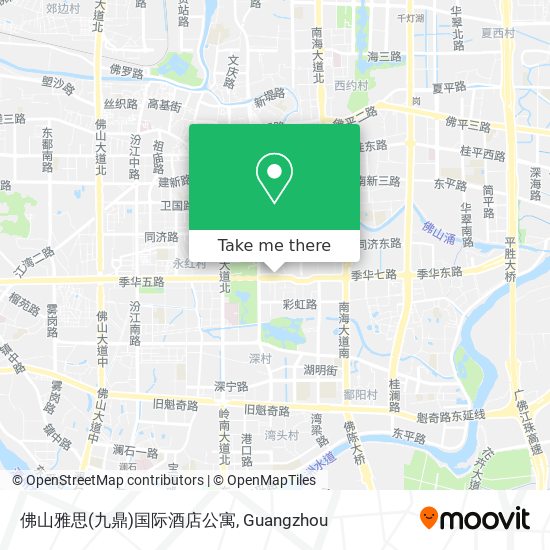 佛山雅思(九鼎)国际酒店公寓 map