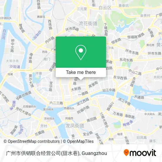 广州市供销联合经营公司(甜水巷) map