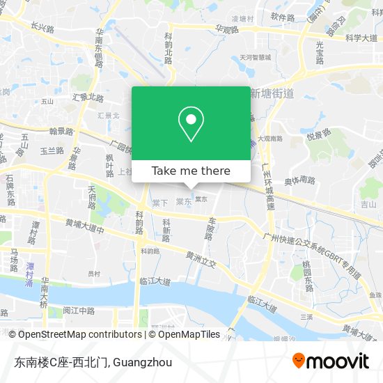 东南楼C座-西北门 map