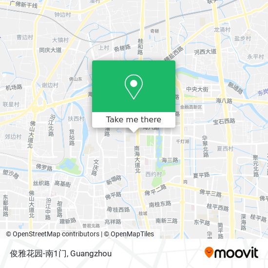 俊雅花园-南1门 map
