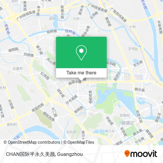 CHAN国际半永久美颜 map