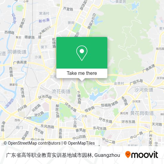 广东省高等职业教育实训基地城市园林 map
