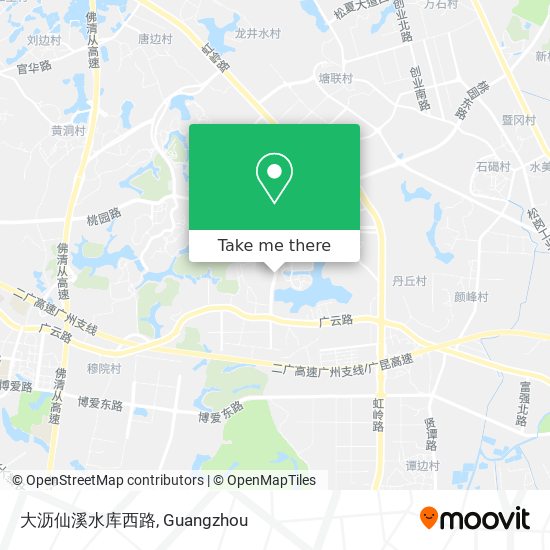 大沥仙溪水库西路 map