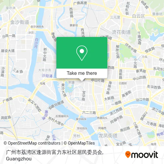 广州市荔湾区逢源街富力东社区居民委员会 map