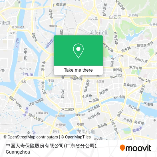 中国人寿保险股份有限公司(广东省分公司) map