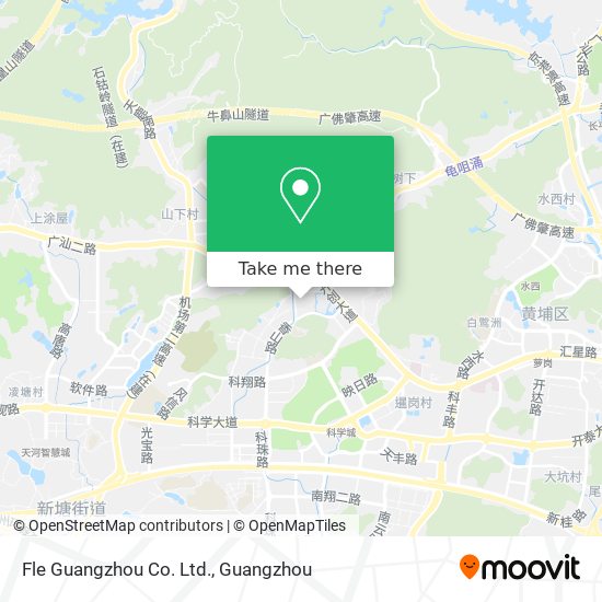 Fle Guangzhou Co. Ltd. map