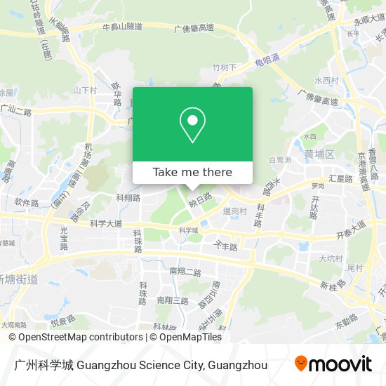 广州科学城 Guangzhou Science City map