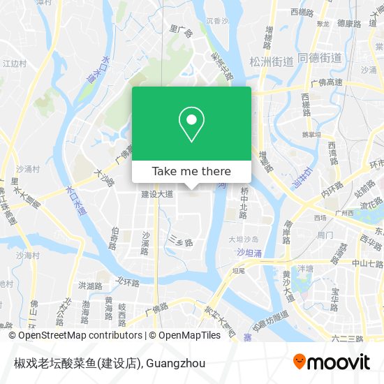 椒戏老坛酸菜鱼(建设店) map