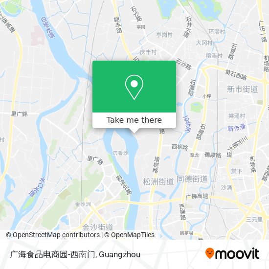 广海食品电商园-西南门 map