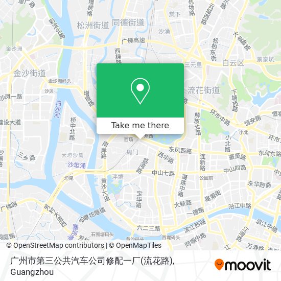 广州市第三公共汽车公司修配一厂(流花路) map