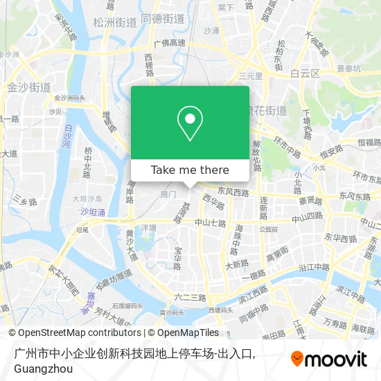 广州市中小企业创新科技园地上停车场-出入口 map