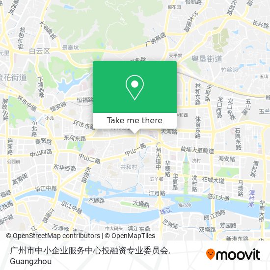 广州市中小企业服务中心投融资专业委员会 map